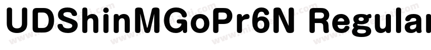 UDShinMGoPr6N Regular字体转换